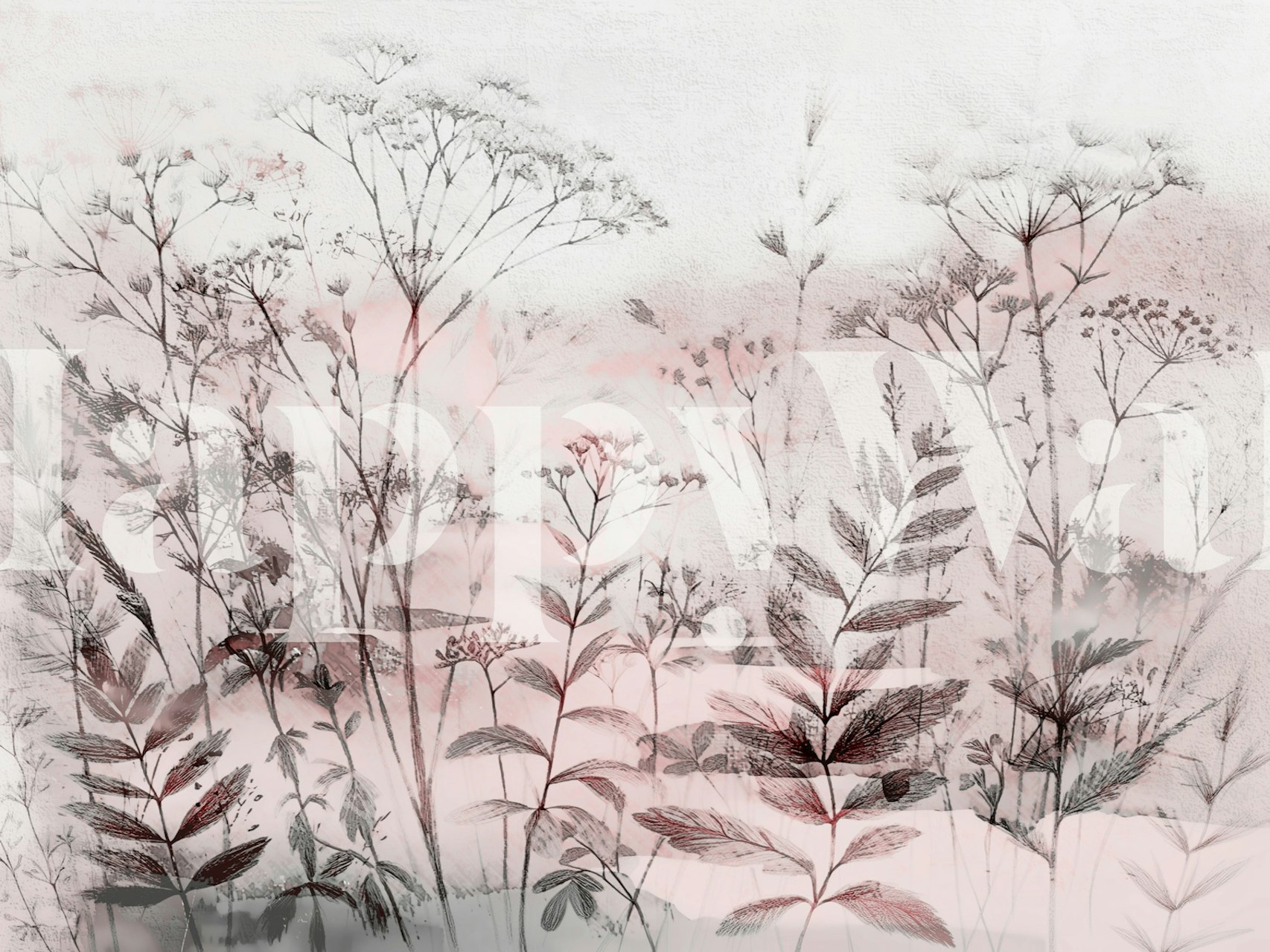 Tapeta Whispering Flora Essence v místnosti