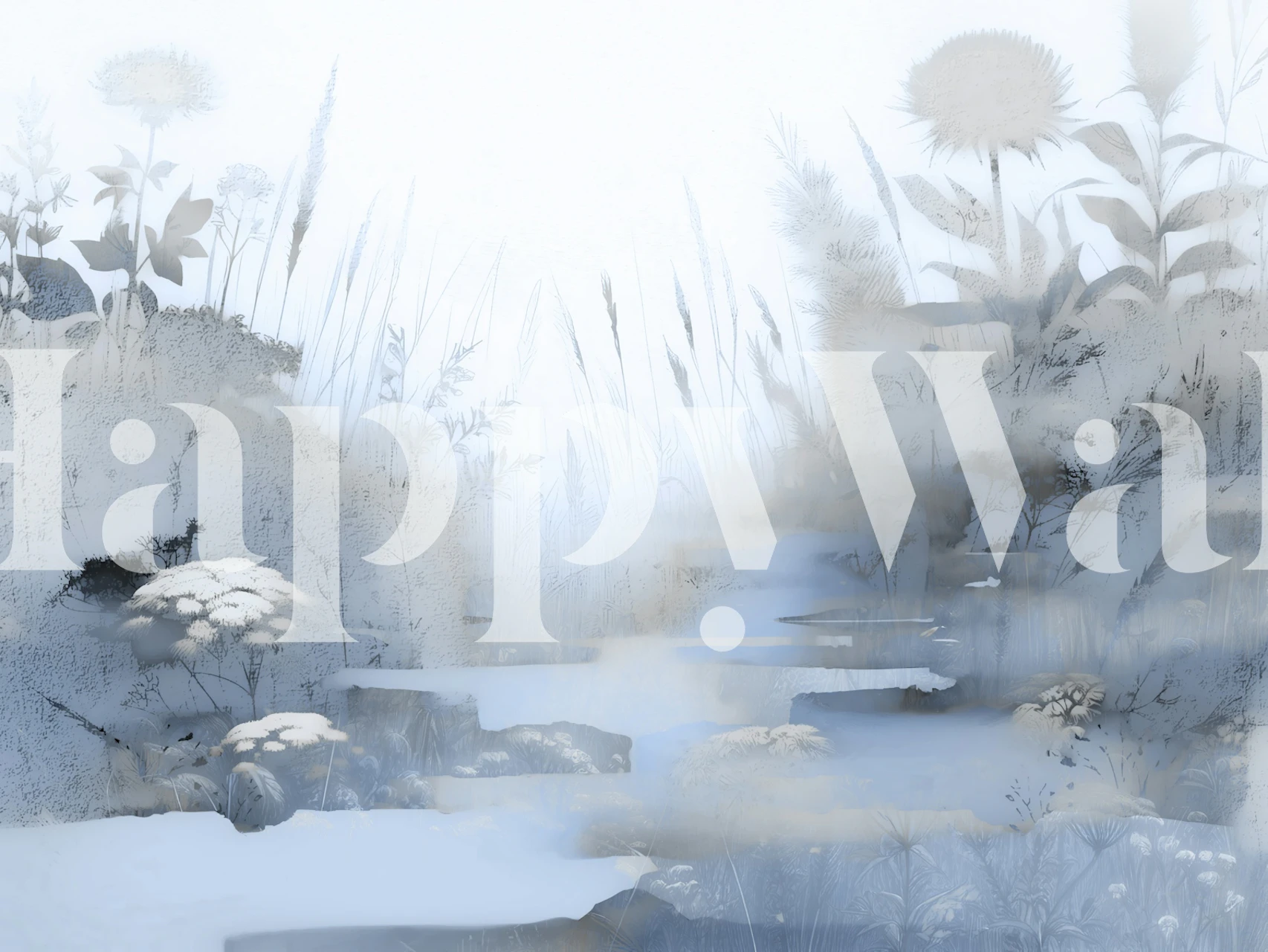 Papel tapiz Tranquil Botanical Dream en una habitación