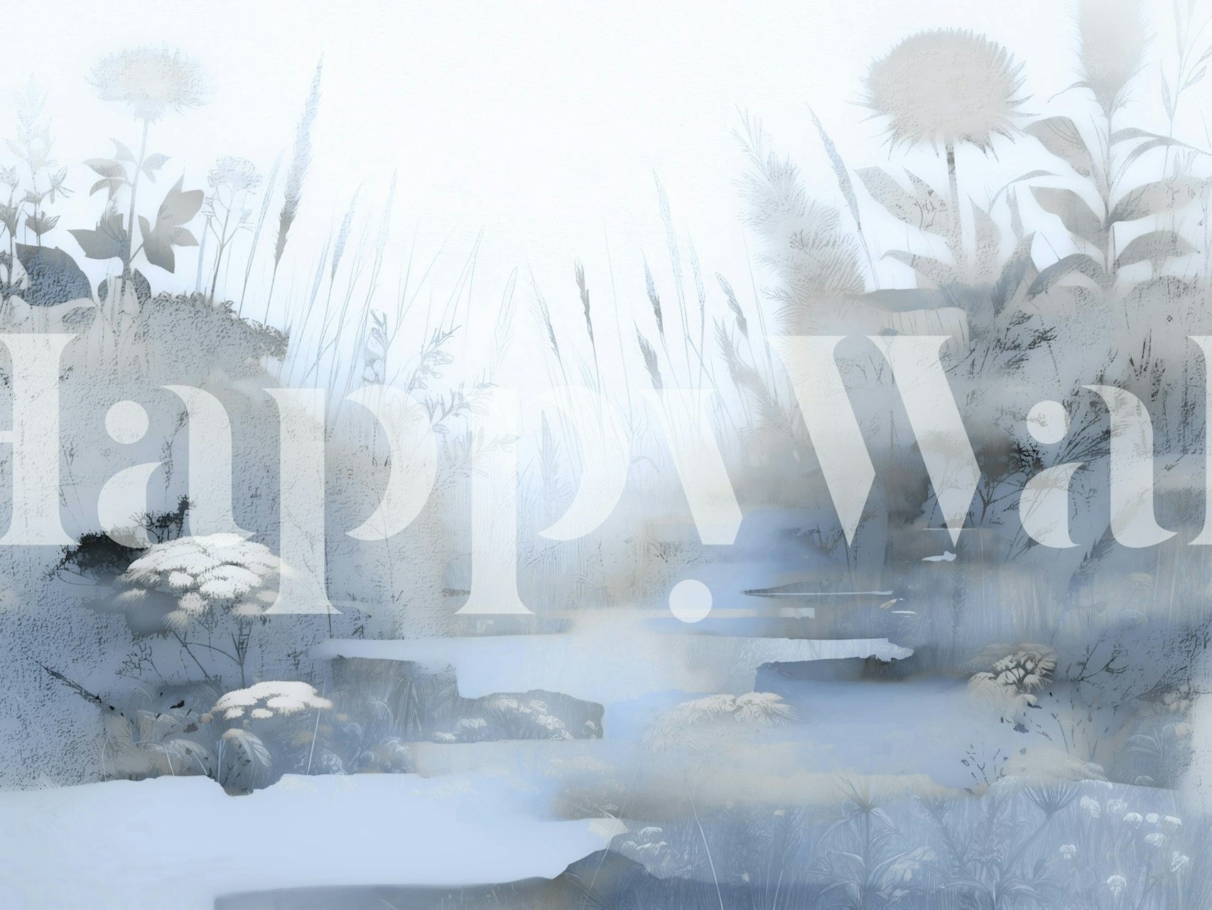 Papel tapiz Tranquil Botanical Dream en una habitación