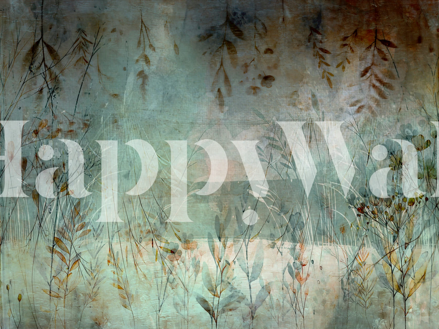 Autumn Whisper wallpaper design in a room