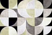 Monochrome Geometric Harmony wallpaper