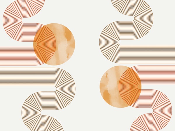 Abstract Retro Curves