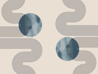 Modern Geometric Curves wallpaper