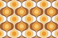 Fluffy 70s Retro Sunburst papiers peint