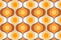 Fluffy 70s Retro Sunburst tapete