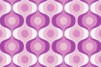 Fluffy Retro Vibes Geometric behang