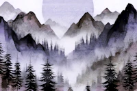 Misty Mountain Dreams papiers peint