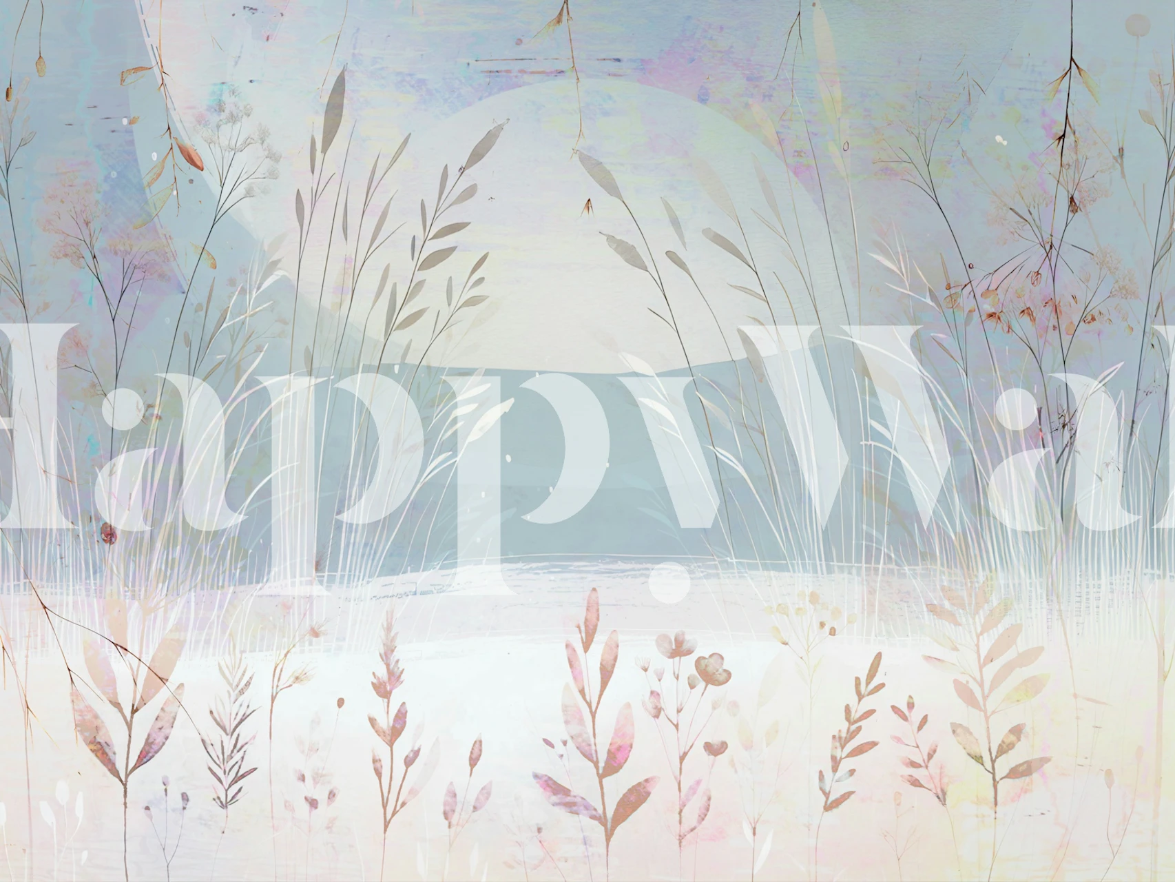 Pastel Nature Dream tapetti huoneasetelmassa