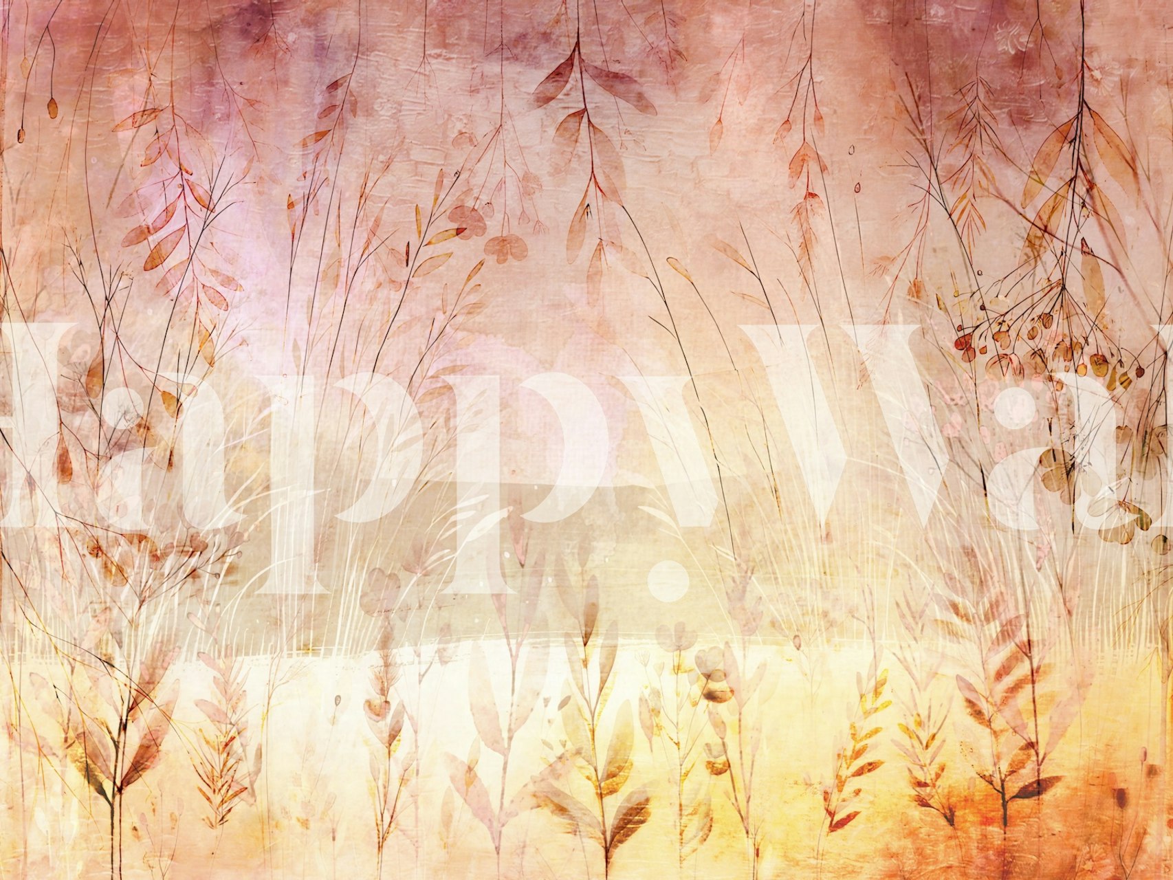 Autumn Meadow Bliss ταπετσαρία σε ένα δωμάτιο