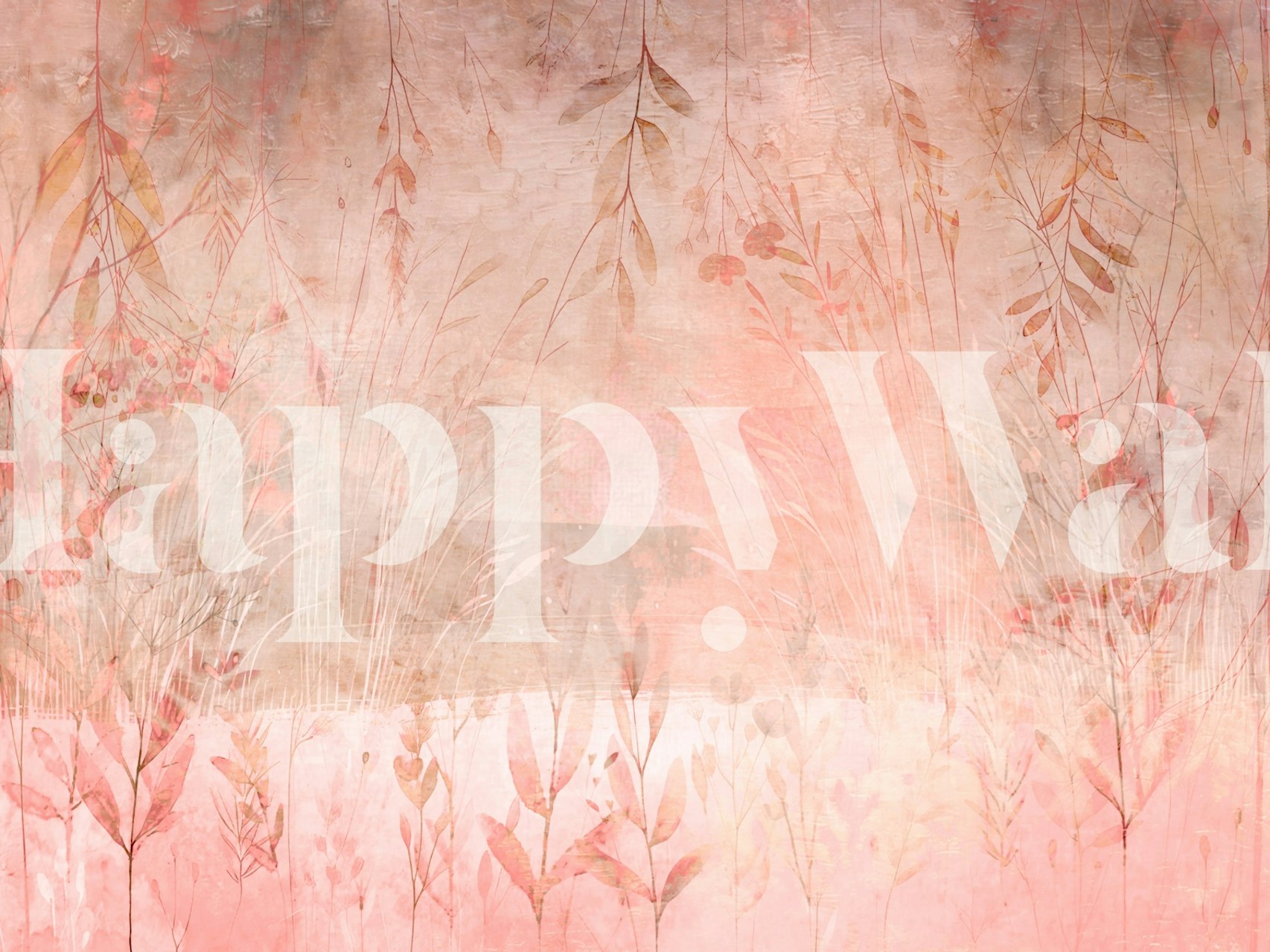 Blush Meadow Dreams behang in een kamer