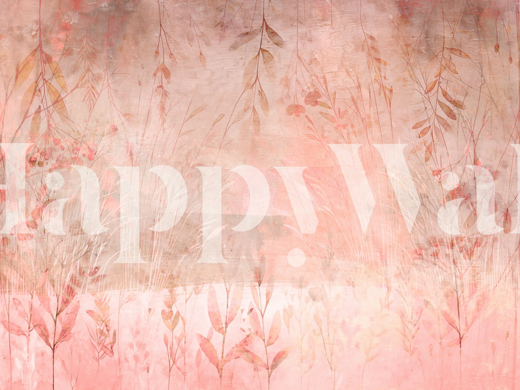 Papel de parede Blush Meadow Dreams em um quarto