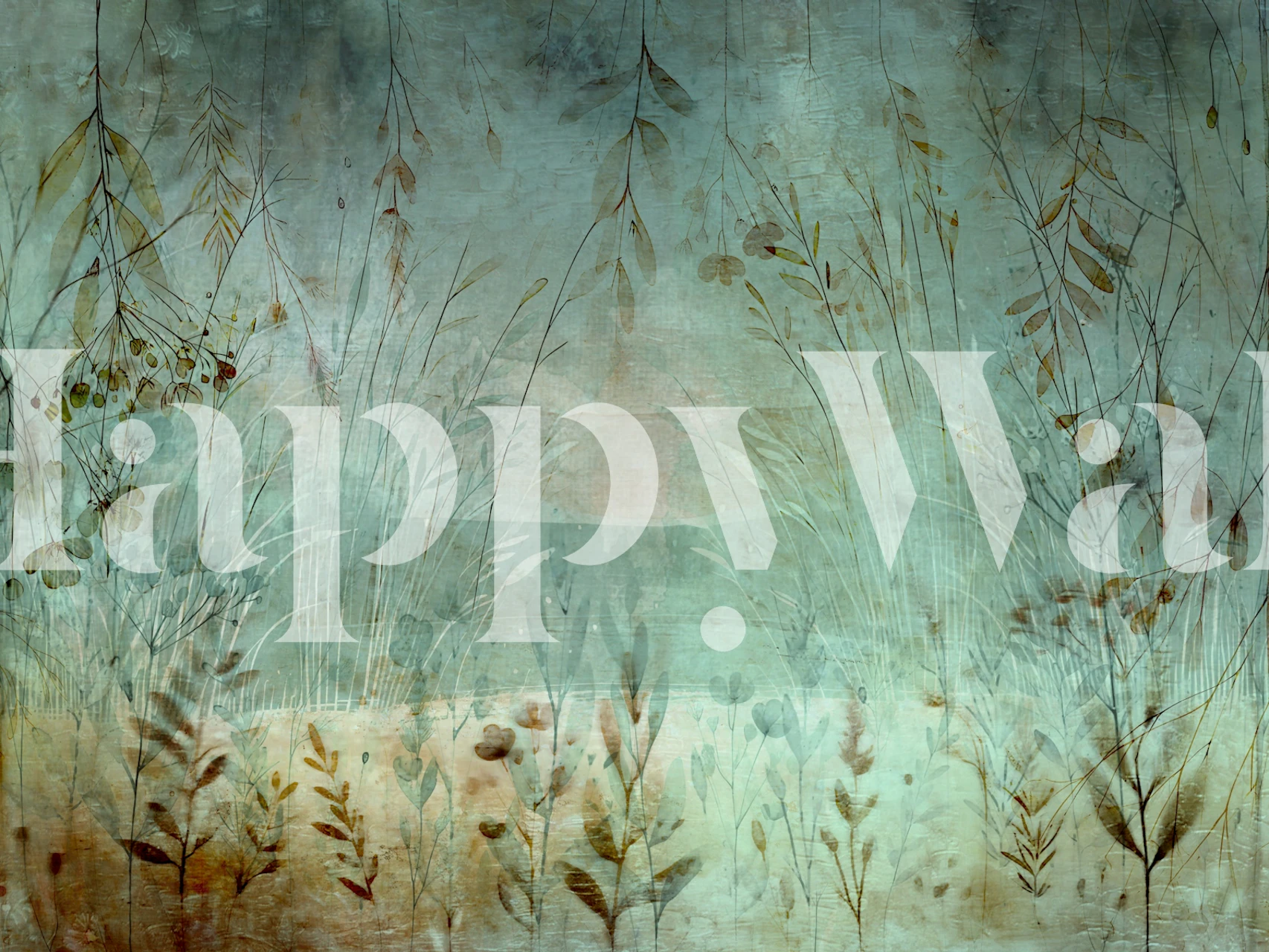 Vintage Flora Essence wallpaper in a room