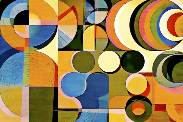 Vibrant Geometric Mosaic