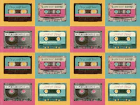Vintage Cassette Vibes wallpaper