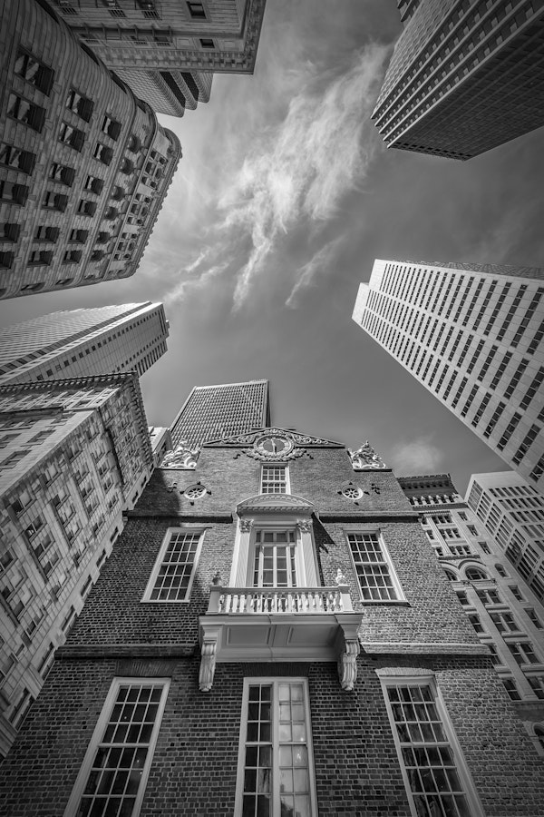 BOSTON Old State House Monochrome