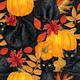Black cats and pumpkins 2