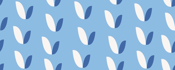 Minimal Heart Shape blue