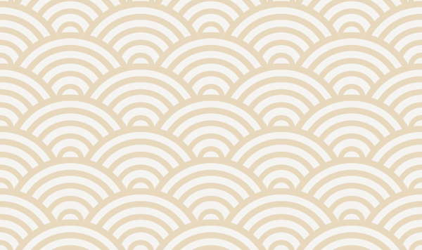 Seigaiha, Beige, Small