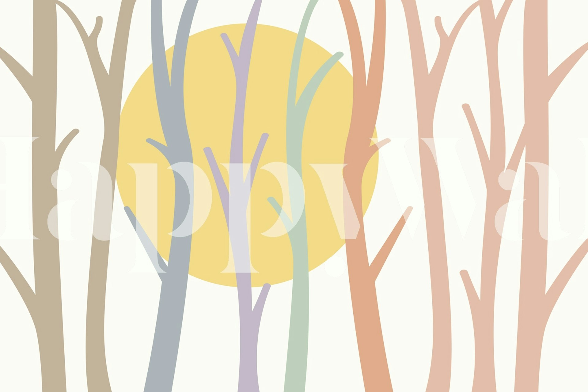 Enchanted Forest Dream wallpaper in a room