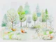 Pastel Forest Wonderland