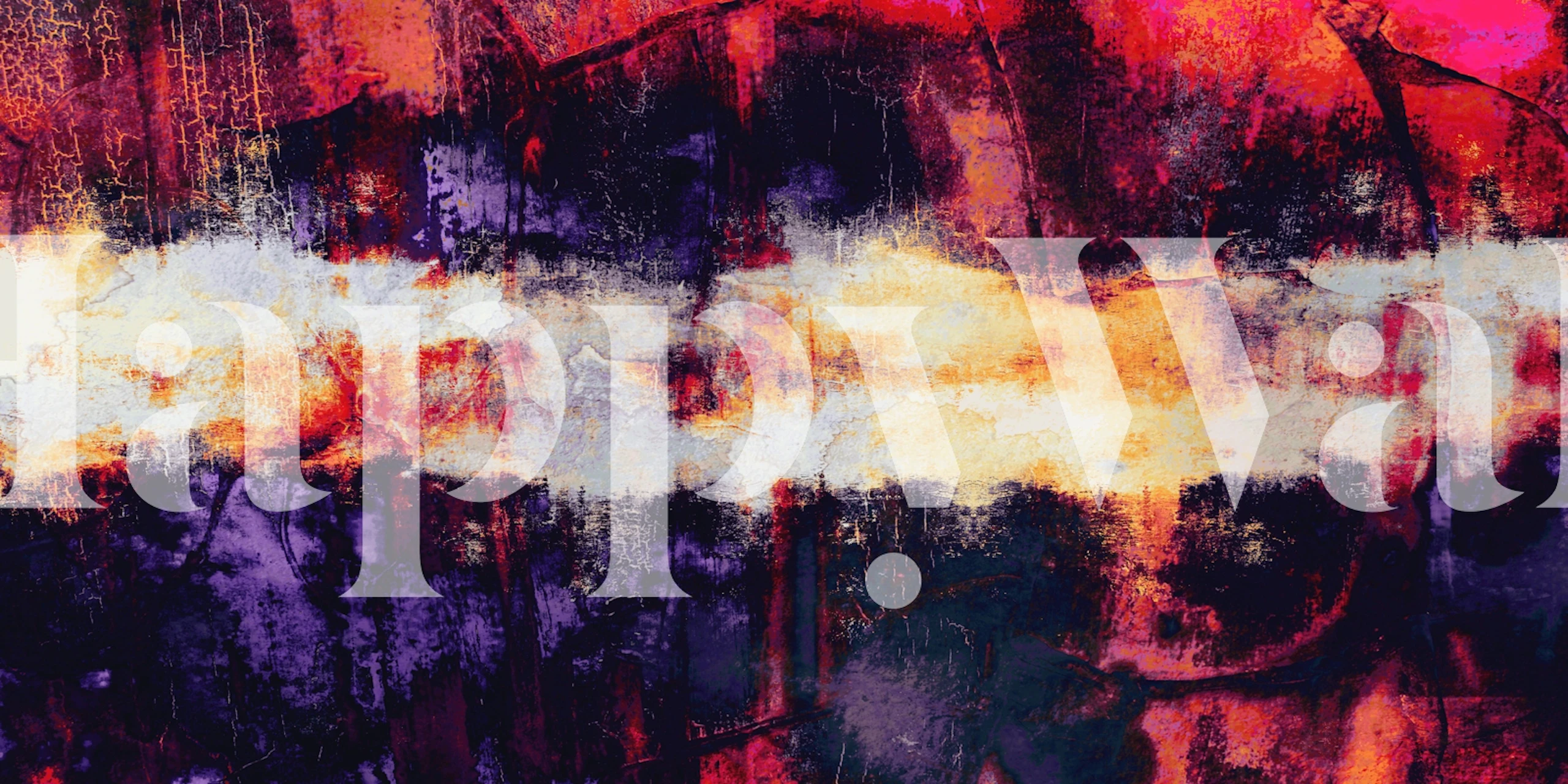 Artistic wallpaper with blue and sunset colors