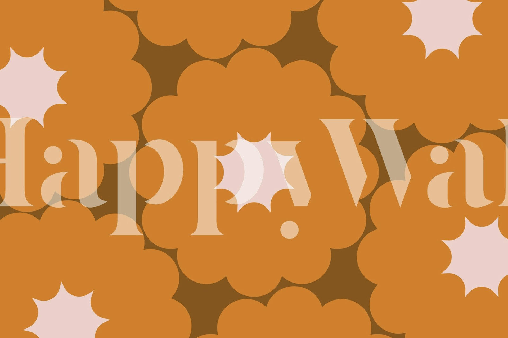 Autumn Bloom Harmony wzór tapety kwiatowej