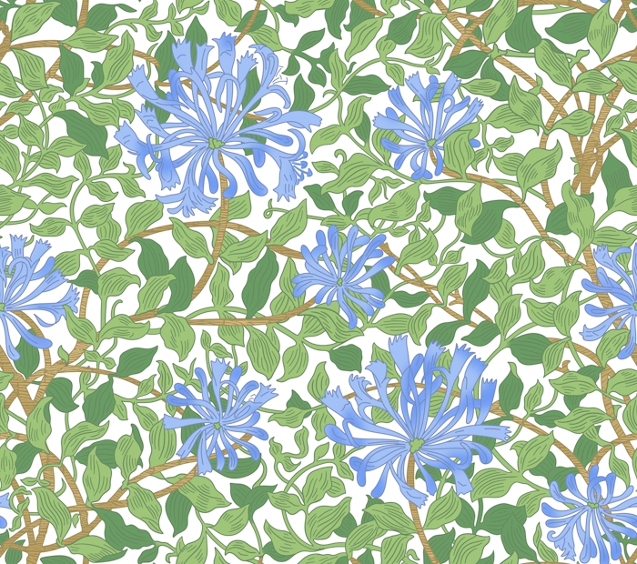 Victorian Honeysuckle pattern 4 - Happywall