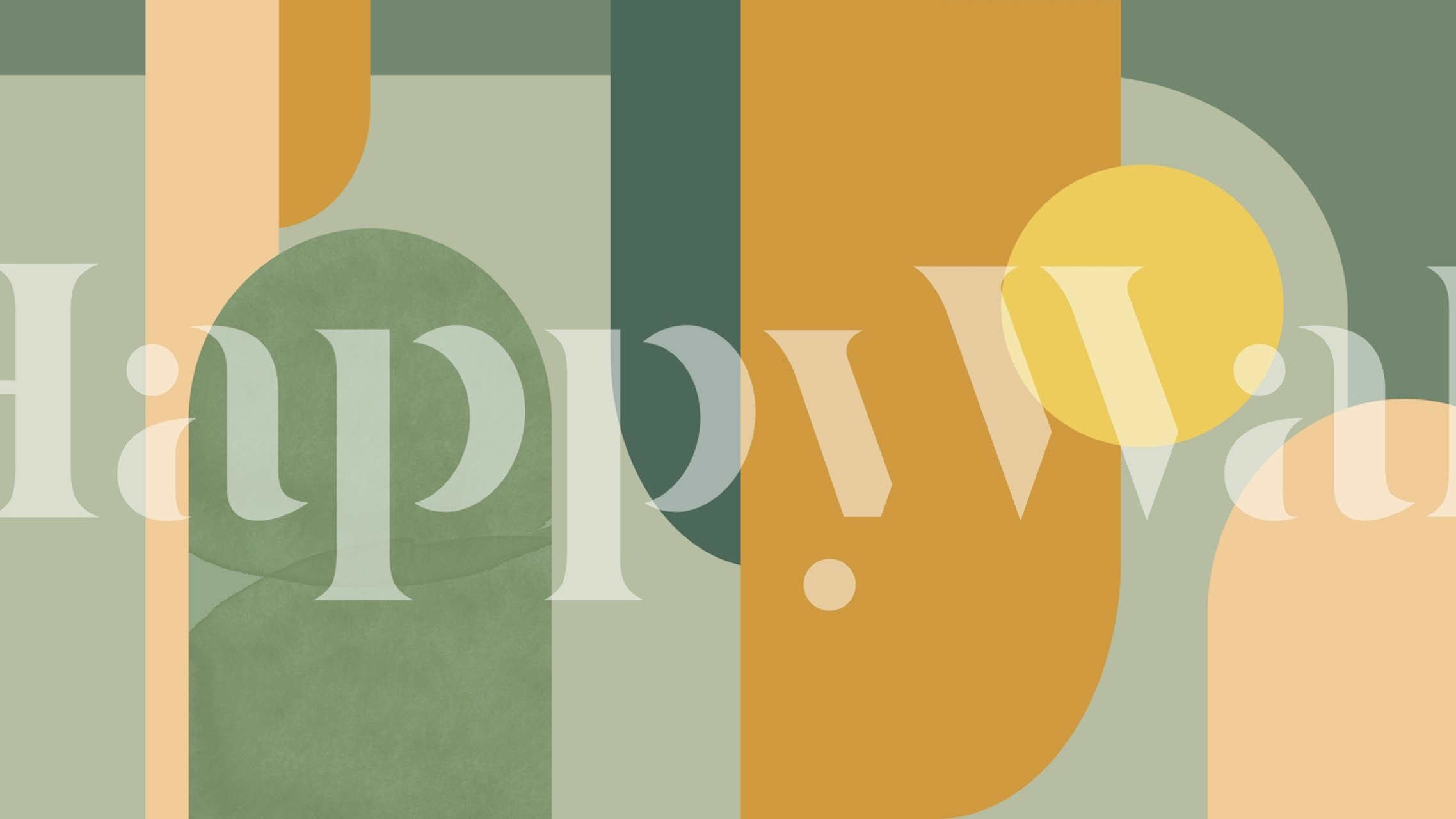 Abstract autumn hues wallpaper in a room