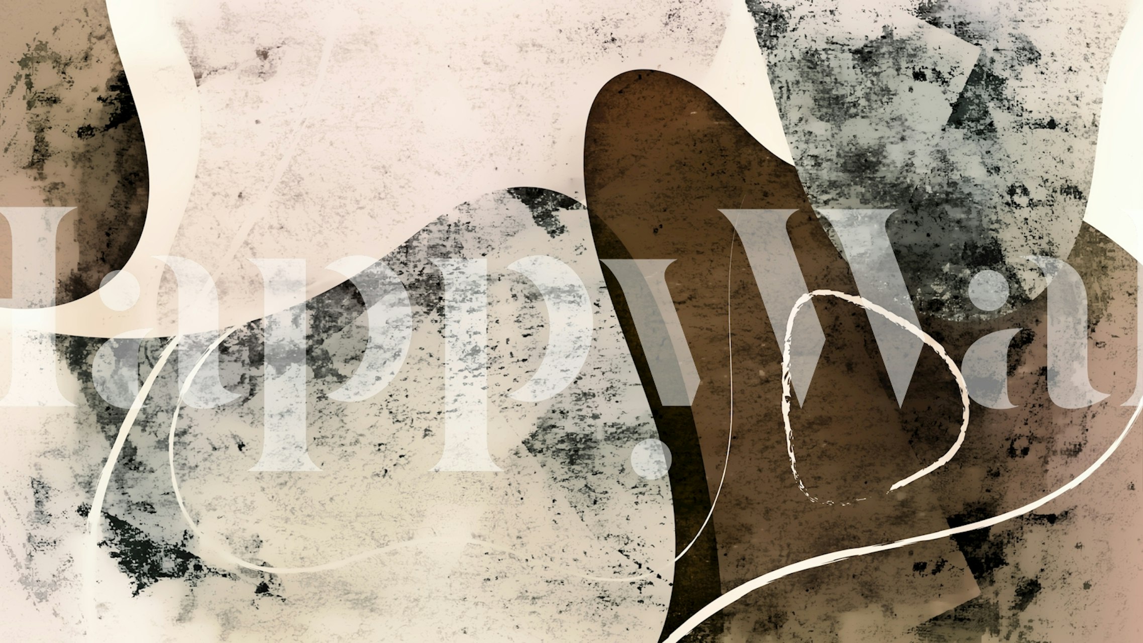 Tapeta Textured Curves Contrast u sobi