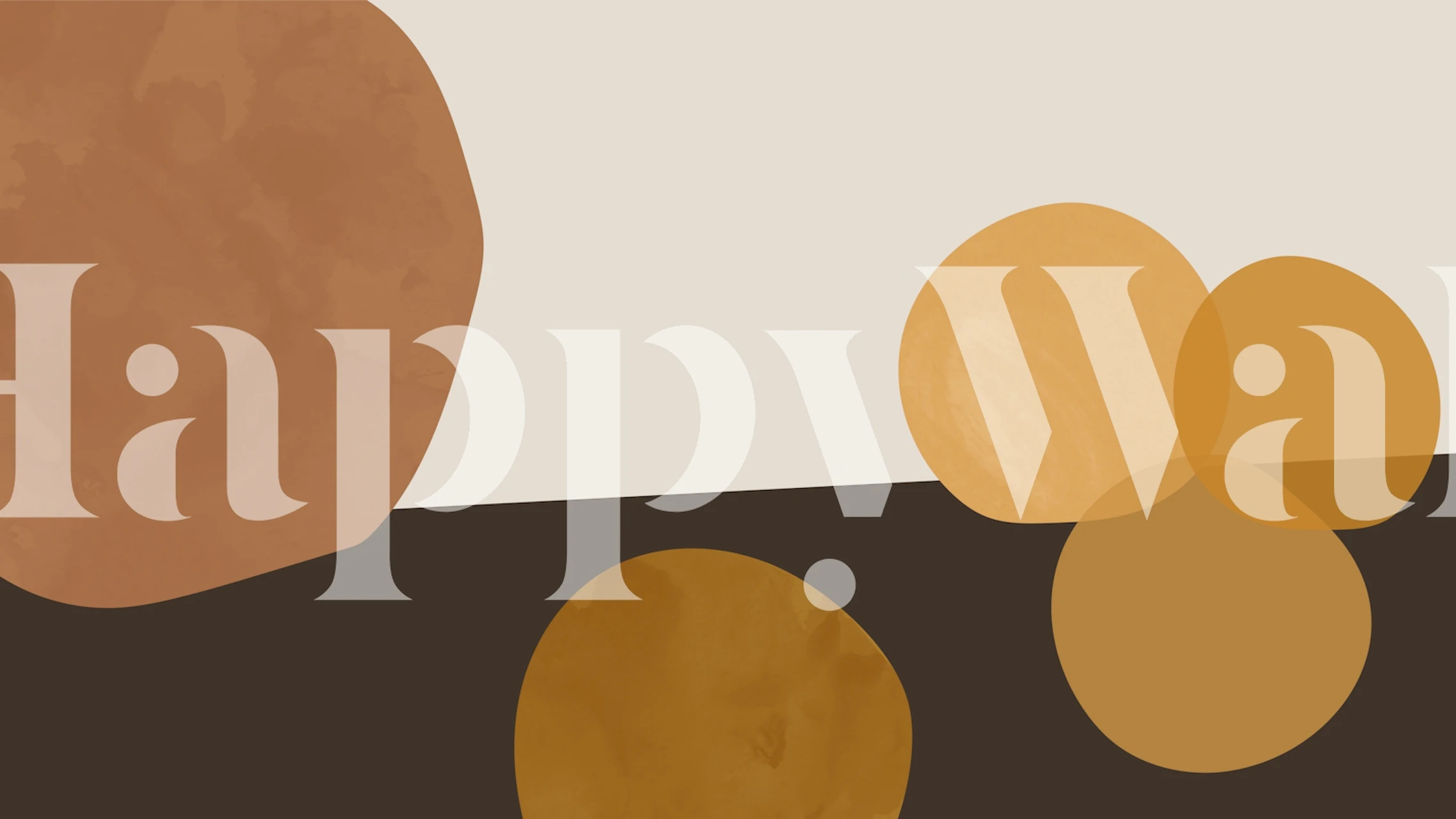 Abstract geometric shapes in warm browns and golds wallpaper