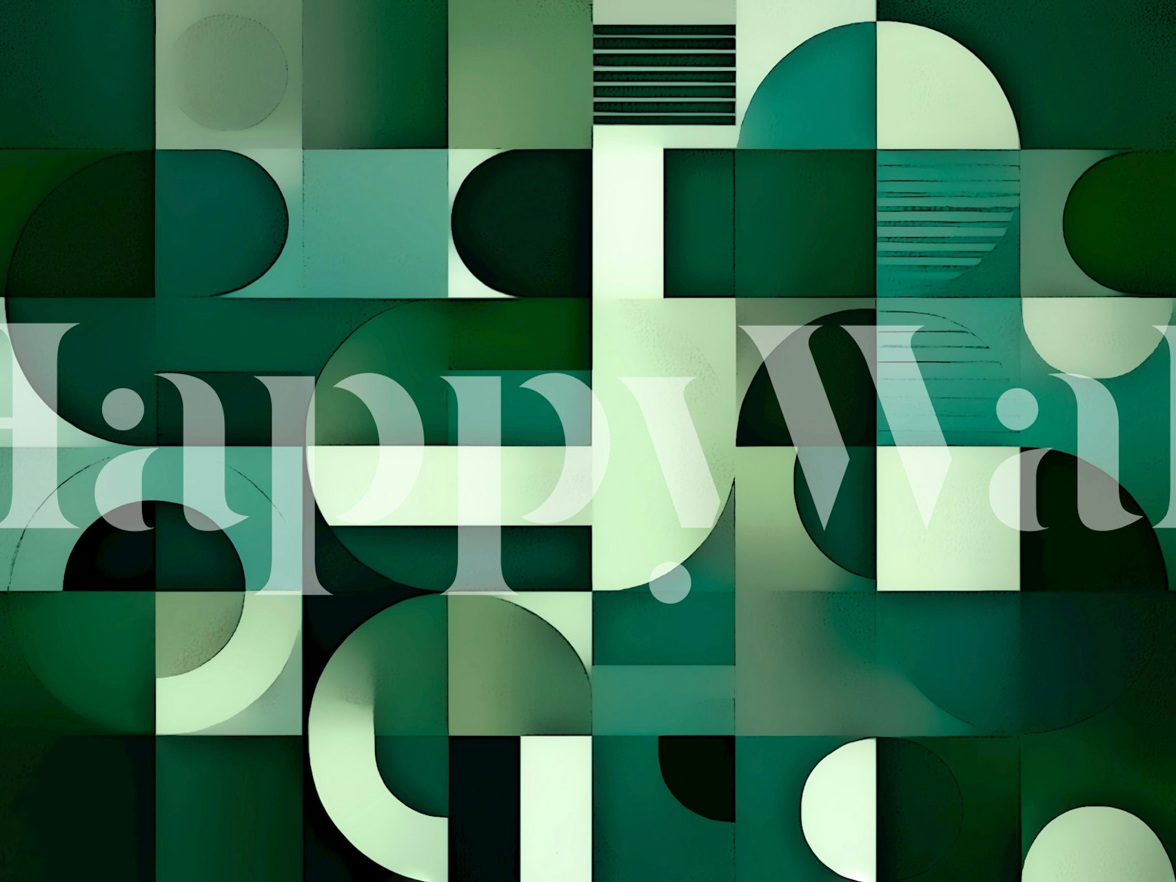 Σχεδίαση ταπετσαρίας Modern Art Deco Vibes σε ένα δωμάτιο