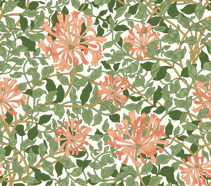Victorian Honeysuckle pattern - happywall.com