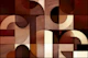 Warm Tone Cubist Art