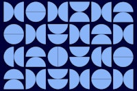 Geometric Blues Art tapete