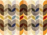 Autumn Hues Art Deco tapete