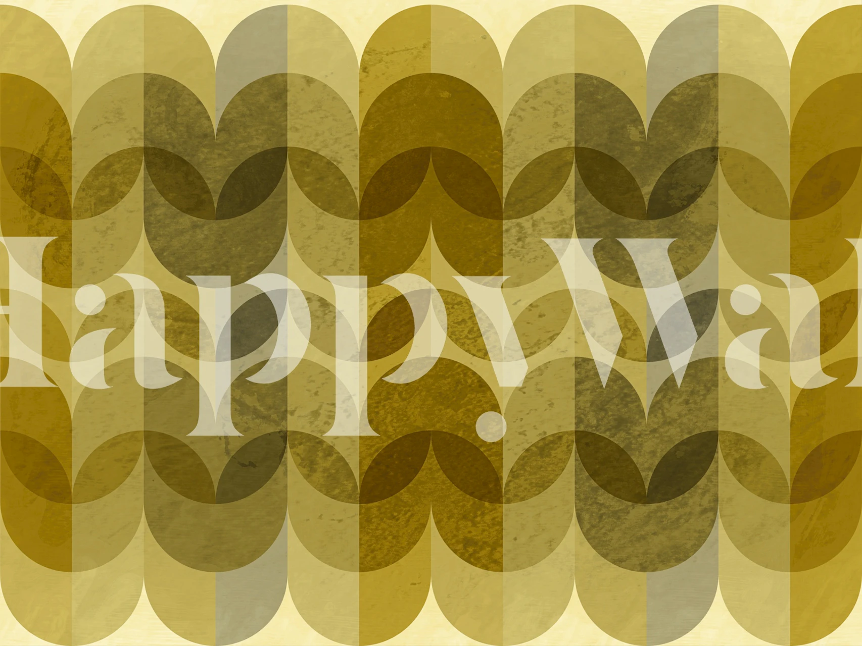 Golden Scales Decor -tapetti huoneessa