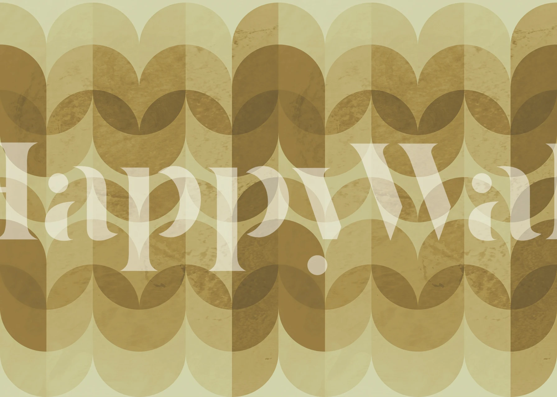Carta da parati Golden Scales Decor in una stanza