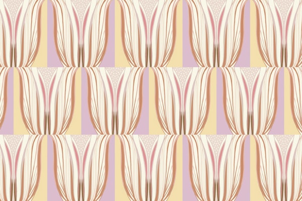 Art Deco Style Tulips and Threads