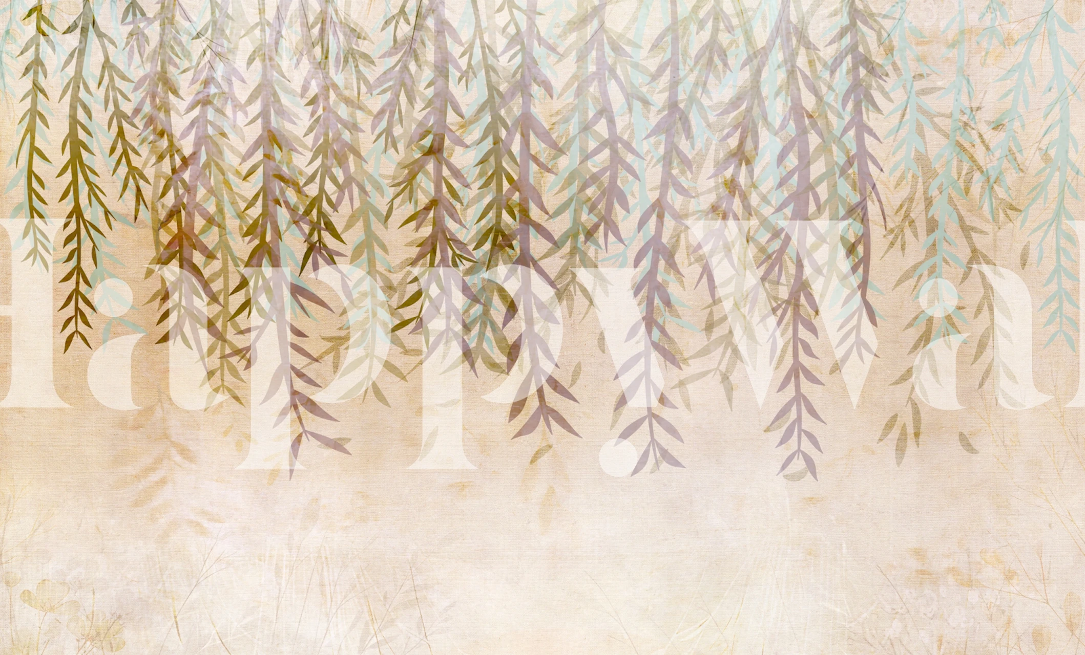 Autumn Whispering Leaves tapet i rommet