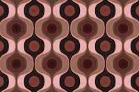 Moody Blush 70s Groovy Geometry wallpaper