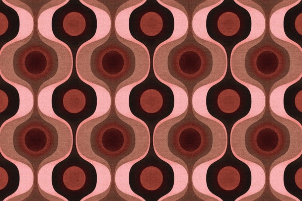 Moody Blush 70s Groovy Geometry