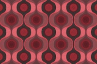 Moody Crimson 70s Groovy Geometry wallpaper