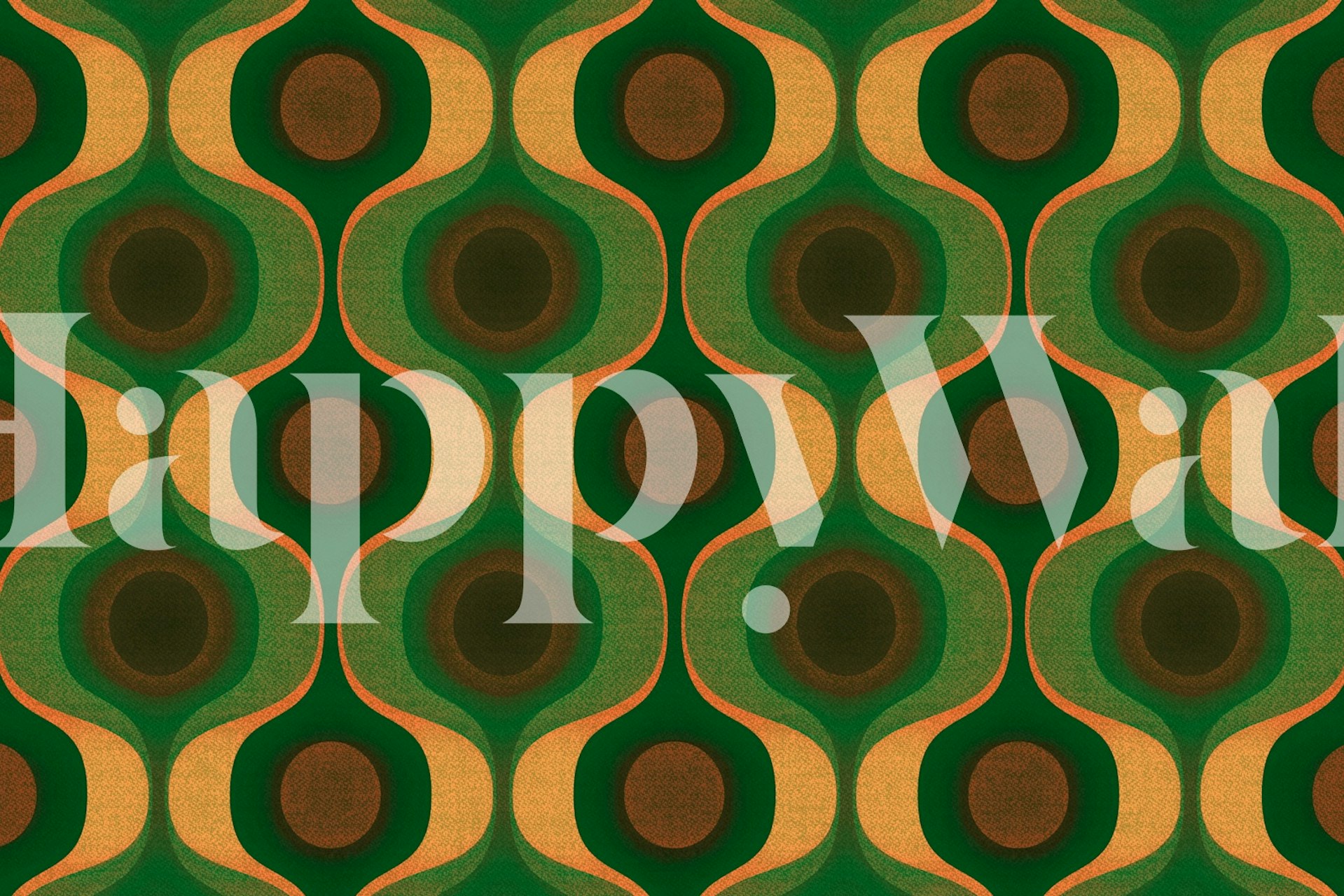 ταπετσαρία Earthy 70s Luxe σε ένα δωμάτιο