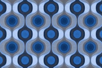 Moody Blue 70s Geo Fashion wallpaper