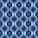 Moody Blue 70s Geo Fashion