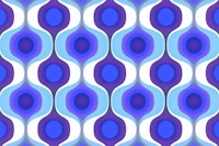 Azure Mid-Century 70s wallpaper