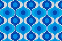 Blue Retro Groove wallpaper