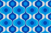 Blue Retro Groove tapete