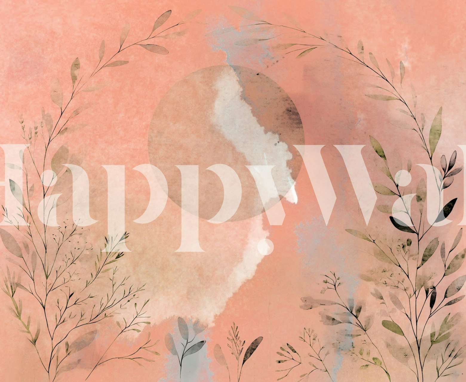 Blush Botanicals Mood tapet i et rom