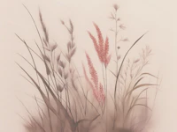 Ethereal Grasses Art tapet